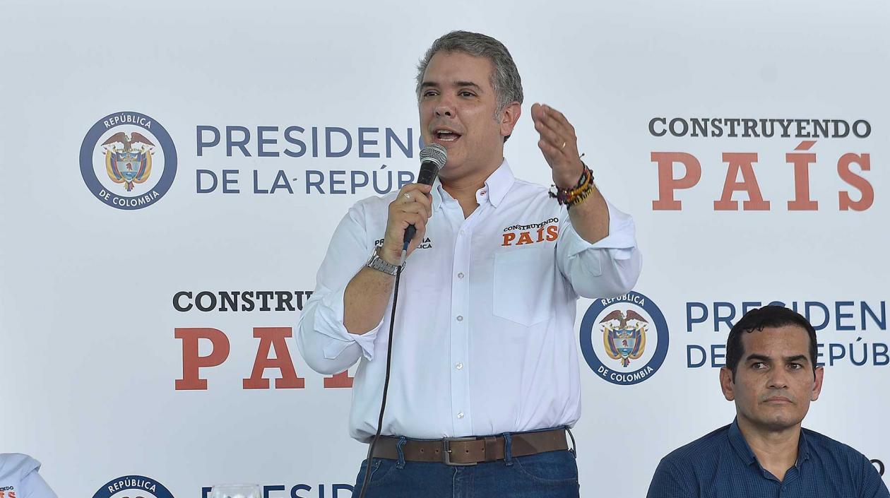 El Presidente de la República, Iván Duque. 
