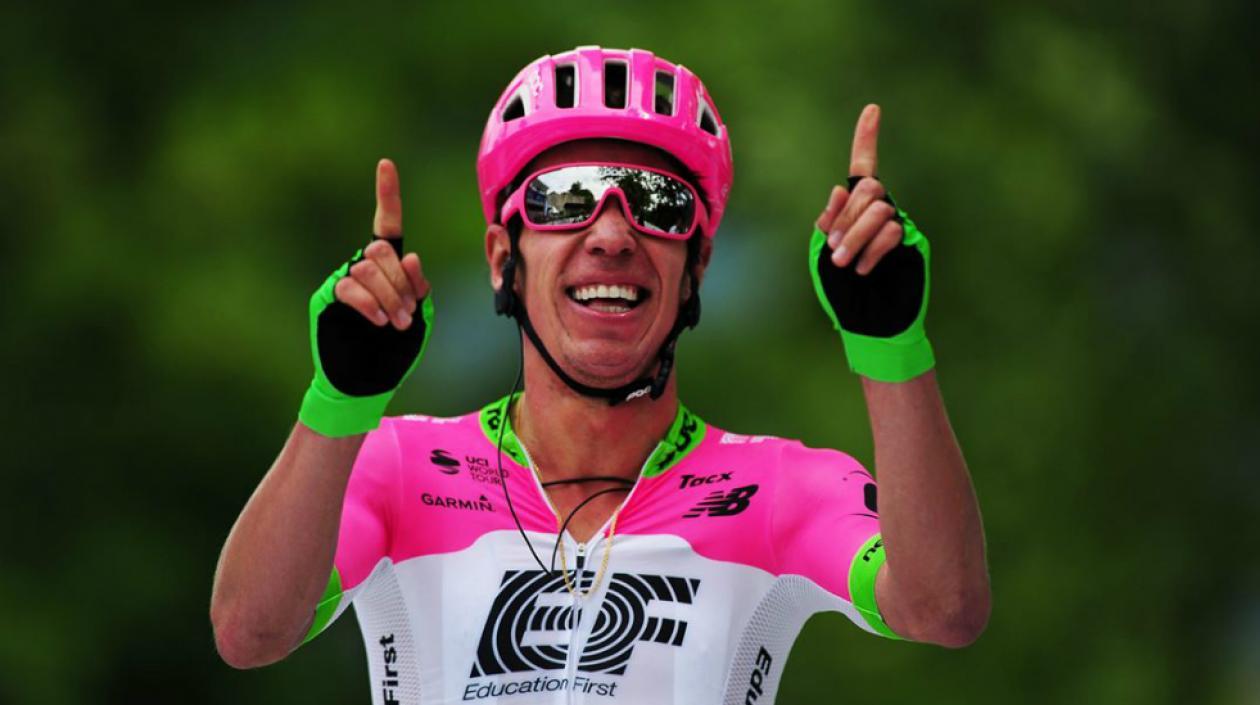 Rigoberto Urán, ciclista del equipo EF (Education First-Drapac).