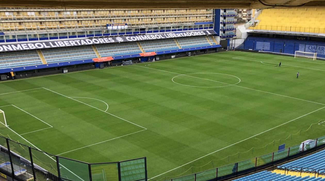 Así se encuentra la Bombonera este domingo.