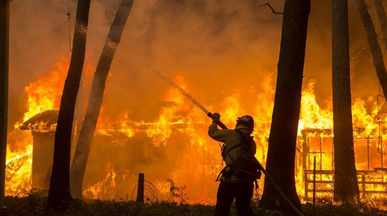 Imagen del incendio. 