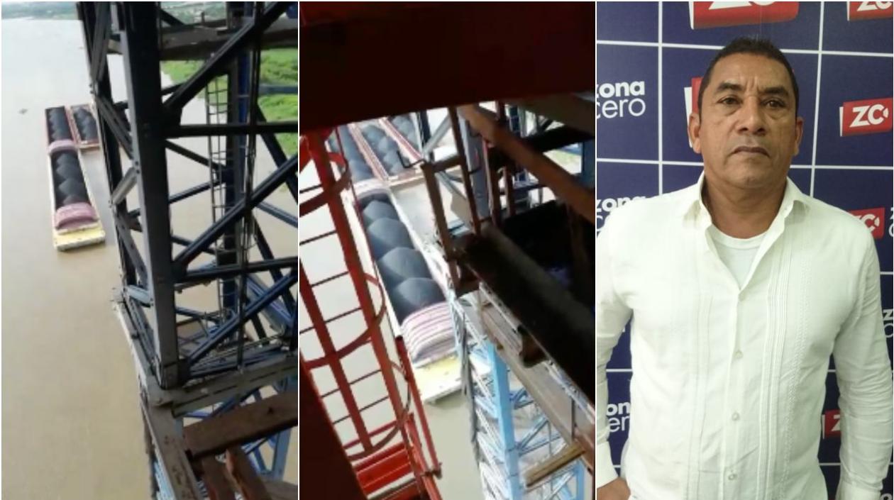 Juan de Dios Jiménez, el capitan piloto del remolcador a cargo de las barcazas que se estrellaron contra el puente, negó cualquier tipo de irresponsabilidad alrededor del hecho.