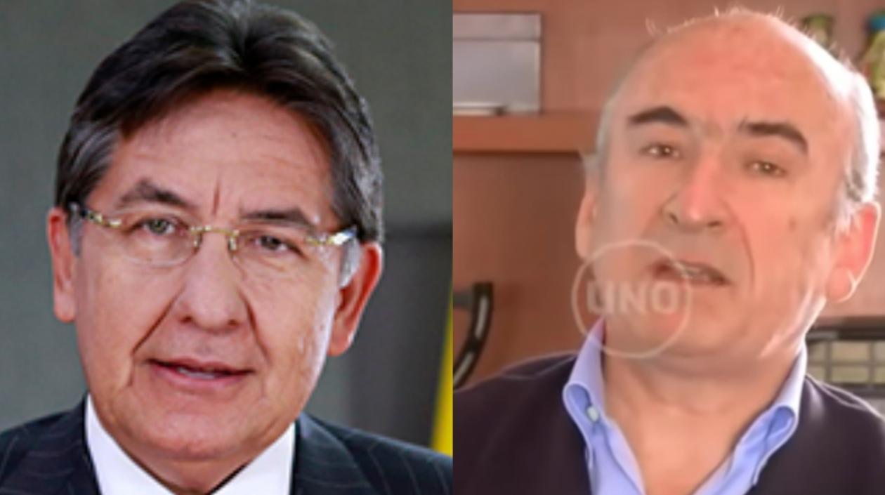 El Fiscal Martínez y el controller de la Ruta del Sol, Jorge Enrique Pizano, quien falleció hace unos días.