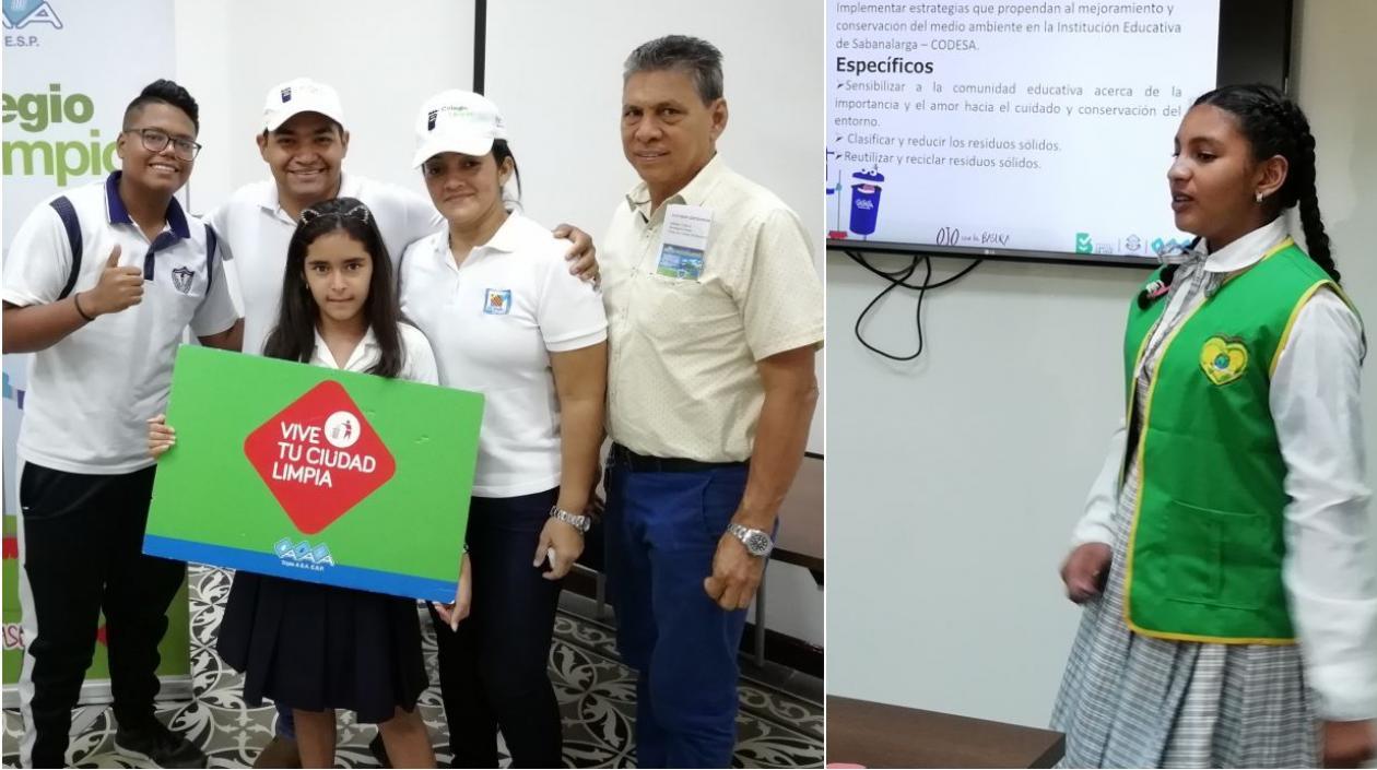 Estos son participantes del Mi Colegio Limpio 2018.
