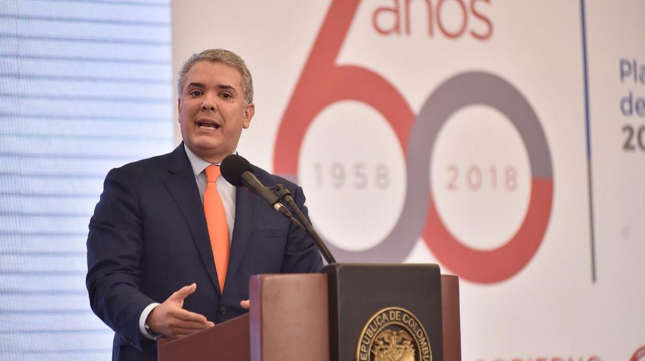 El Presidente de la República, Iván Duque. 