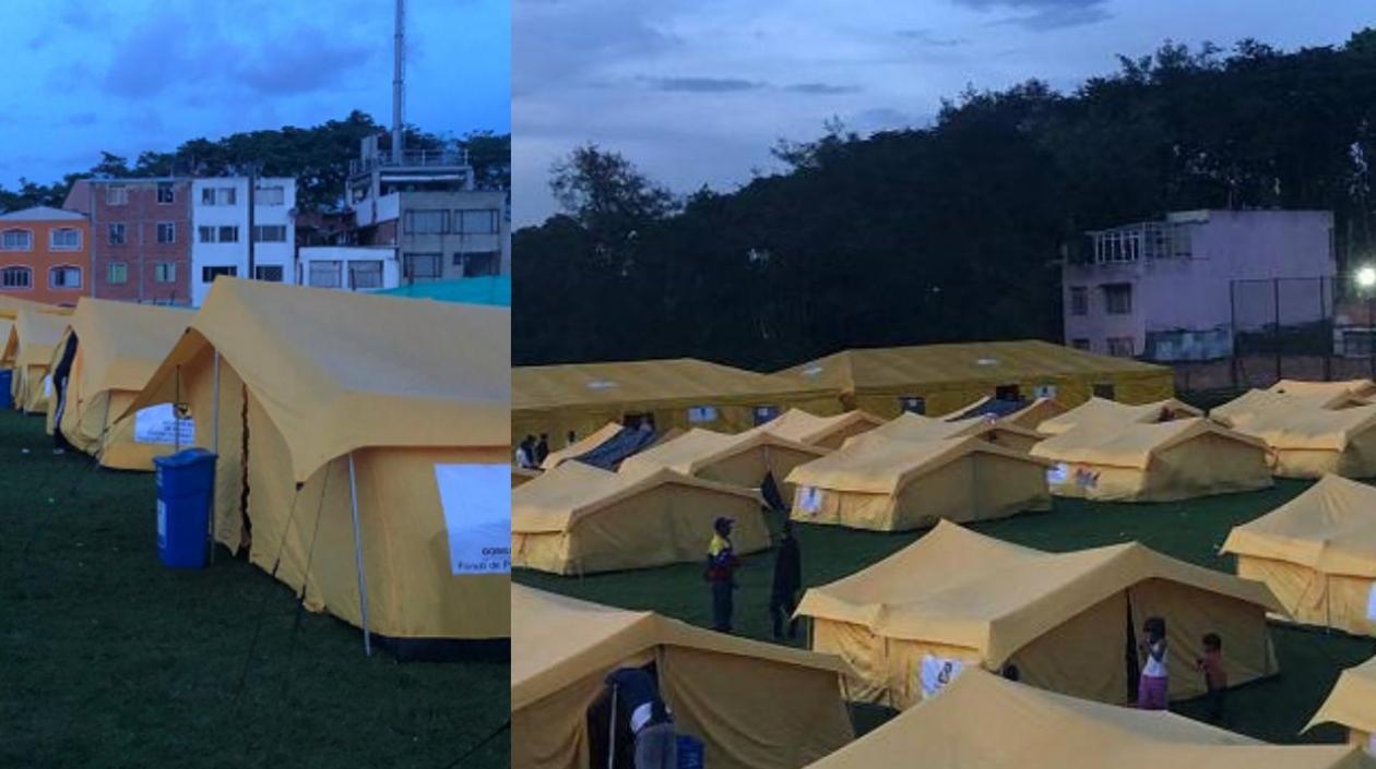 Pasaron de convivir de forma indigna en ‘cambuches’ a un campamento.