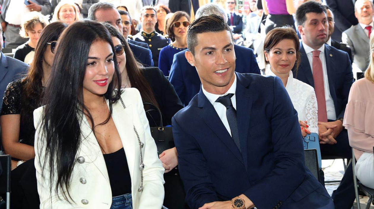 Cristiano Ronaldo y su pareja Georgina Rodríguez.