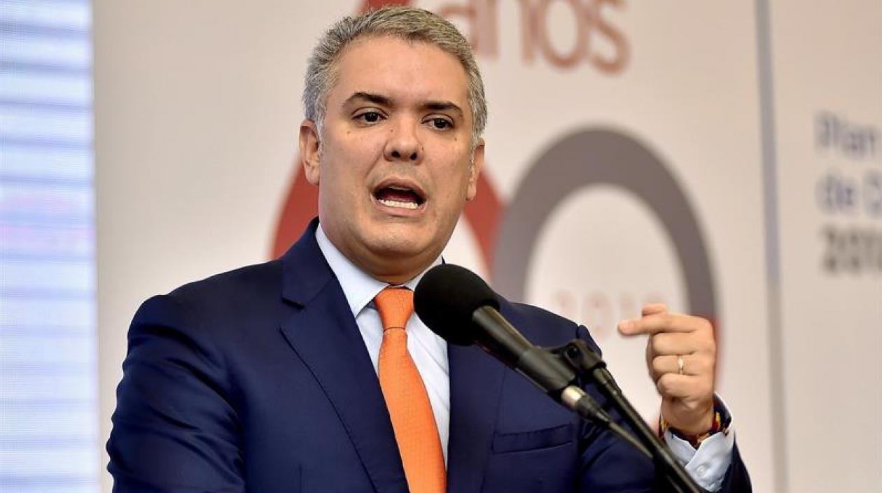 El Presidente de la República, Iván Duque. 