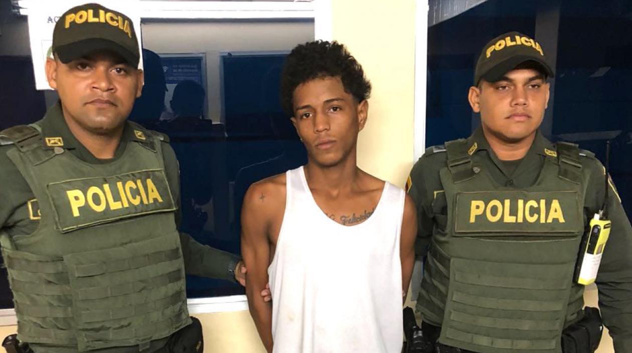 Elías Antonio Obregón Acuña, capturado como presunto autor del repudiable homicidio.