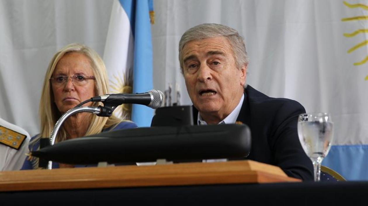 El ministro de Defensa de Argentina, Oscar Aguad.