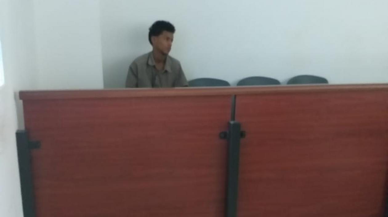 Elías Antonio Obredor Acuña durante la audiencia. 