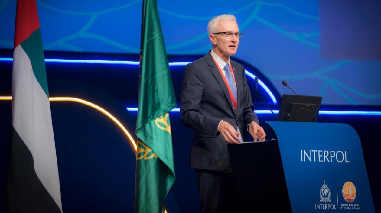 El secretario general de la Interpol, Jürgen Stock.
