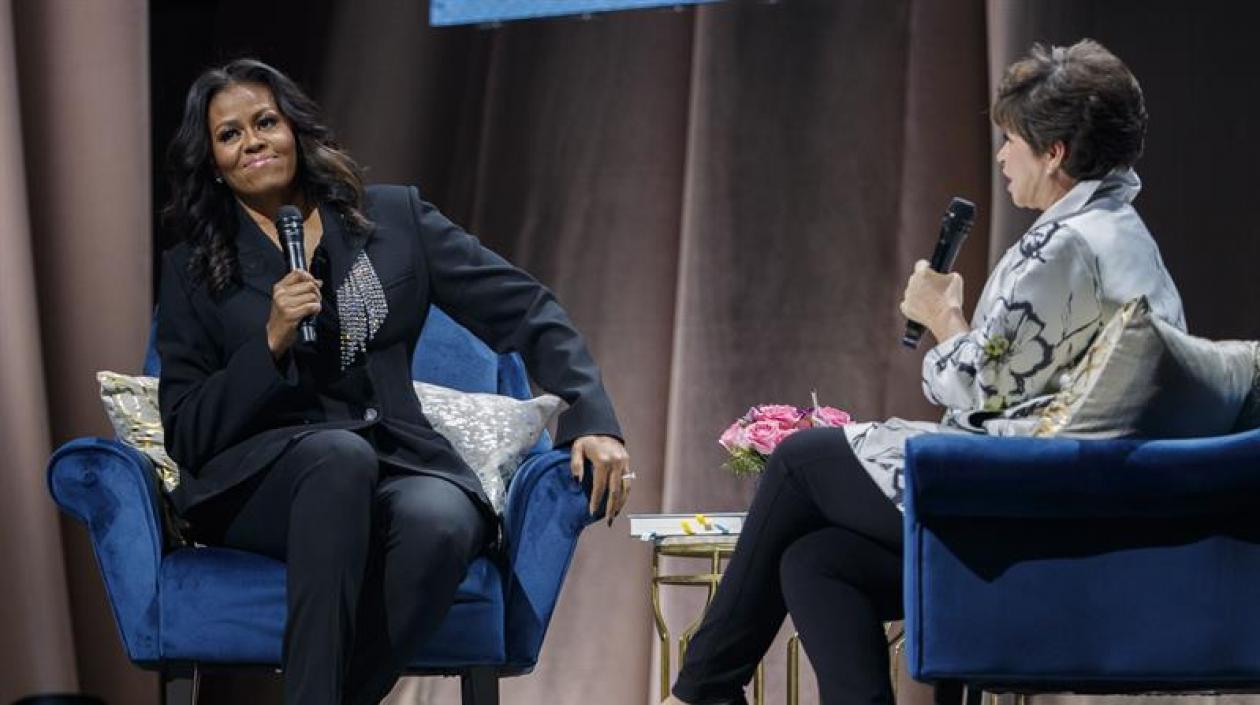 Michelle Obama durante la presentación de su libro.