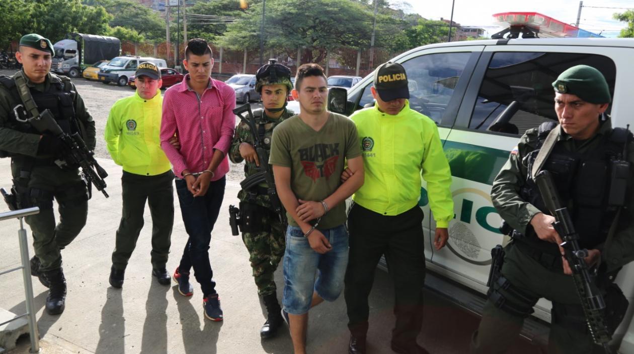  Alias J.J. y a alias Noni, los dos capturados por la masacre de El Tarra.