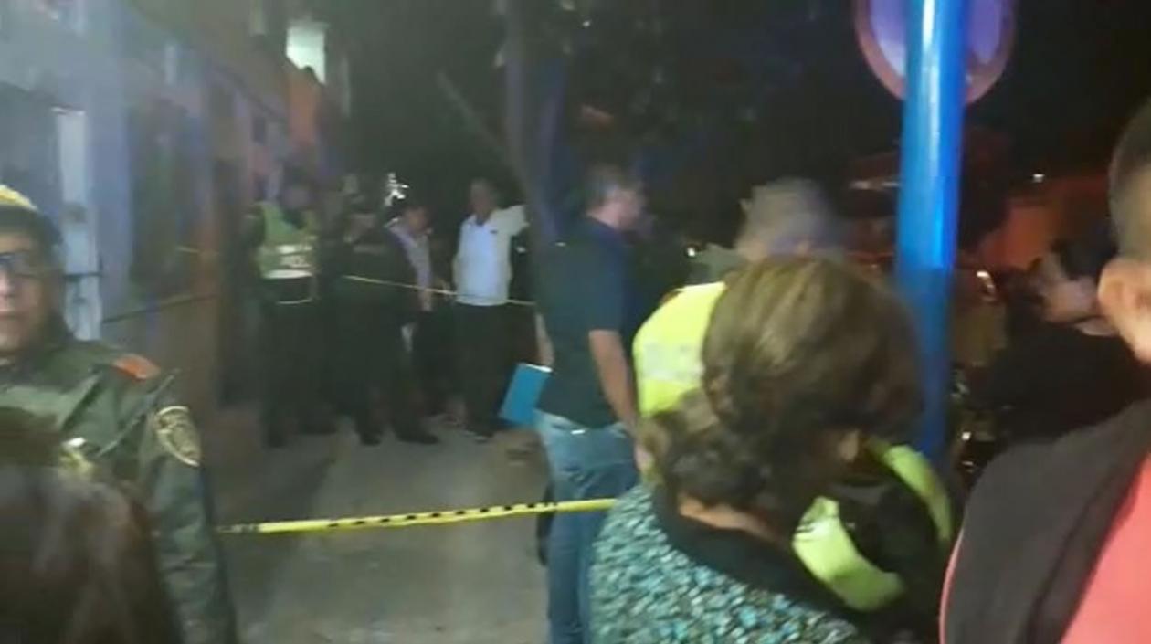 La Policía llegó al lugar en el barrio Lucero al ser avisados.