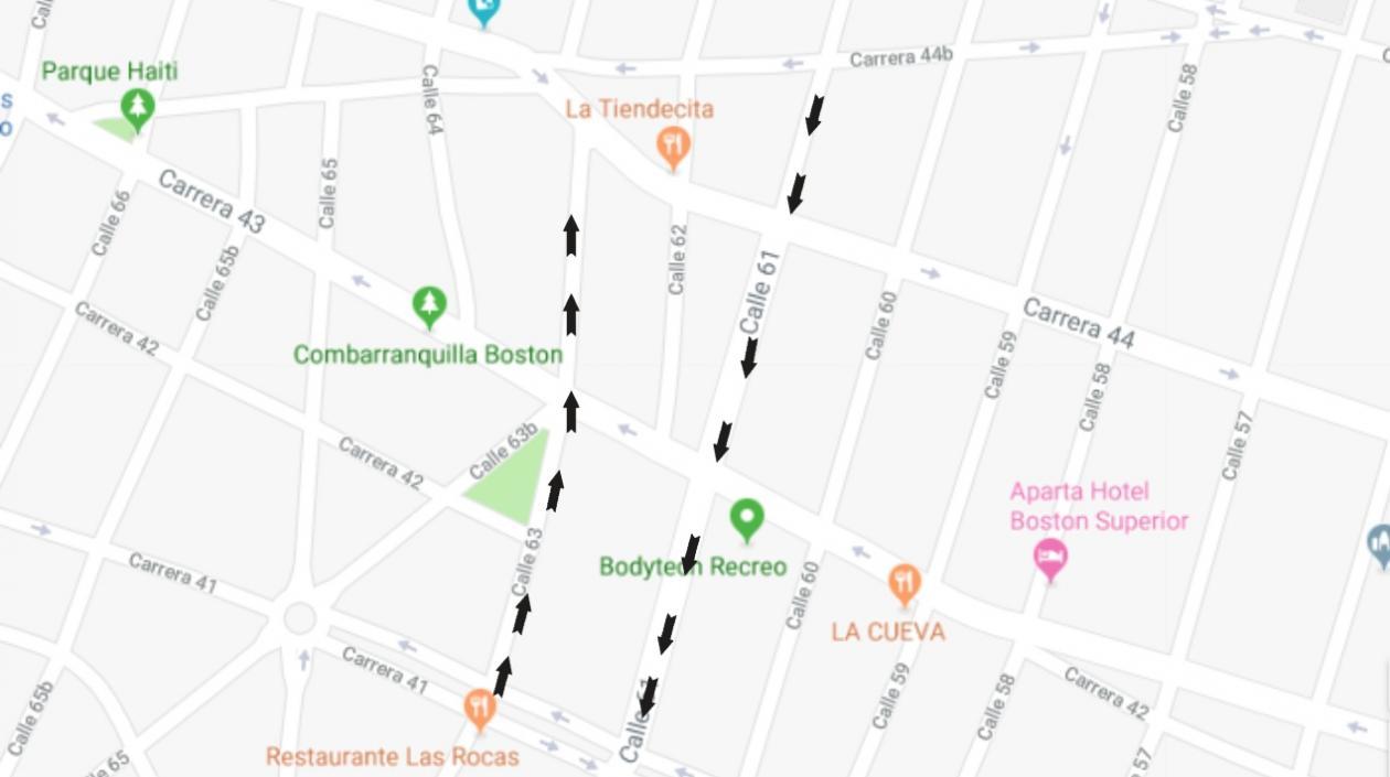Estos son los cambios viales en las calles 61 y 63.
