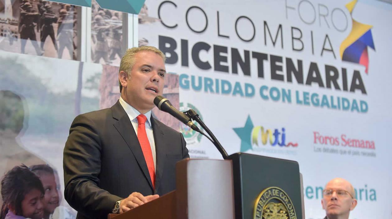 El presidente colombiano, Iván Duque