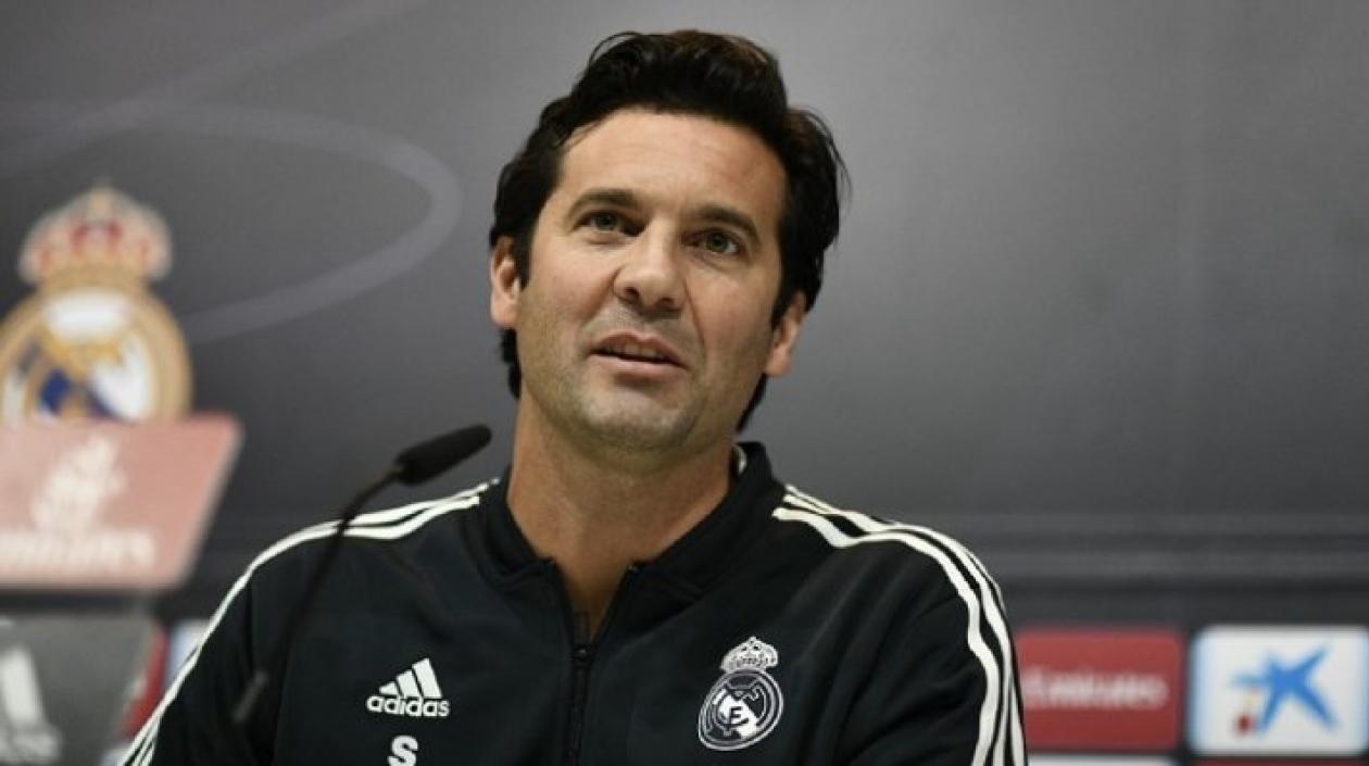 Santiago Solari, técnico del Real Madrid. 