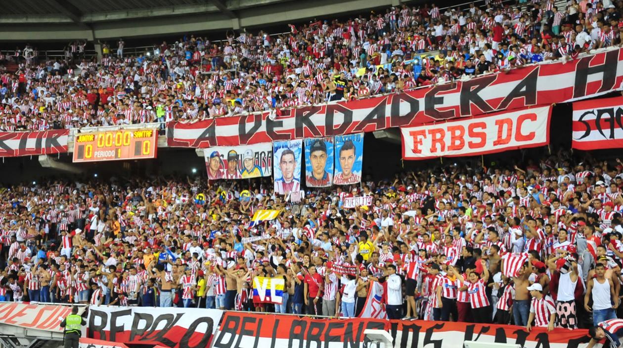 Tribuna del estadio Metropolitano. 