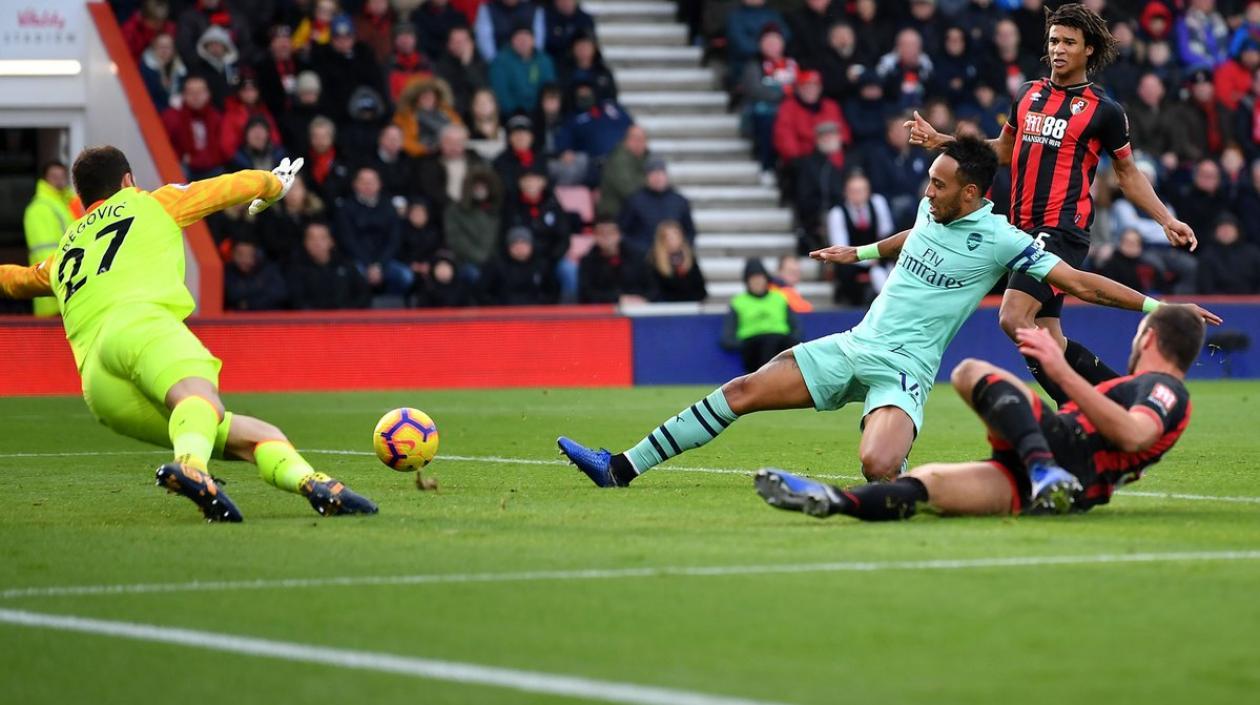 Pierre Emerick Aubameyang anotó el gol del triunfo. 