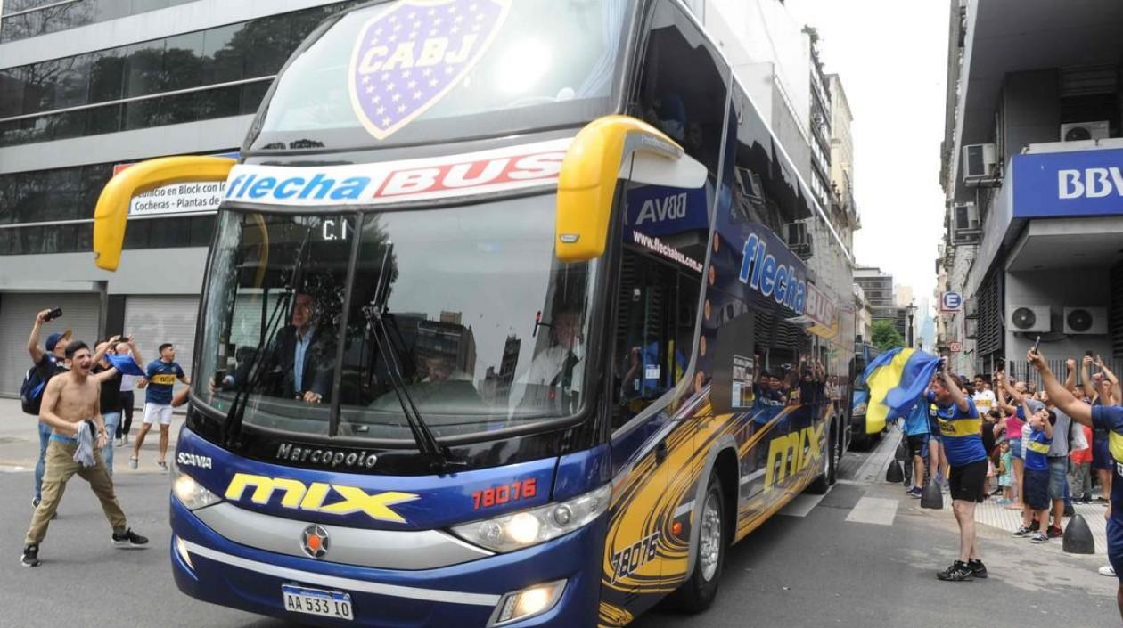 Bus de Boca Juniors. 