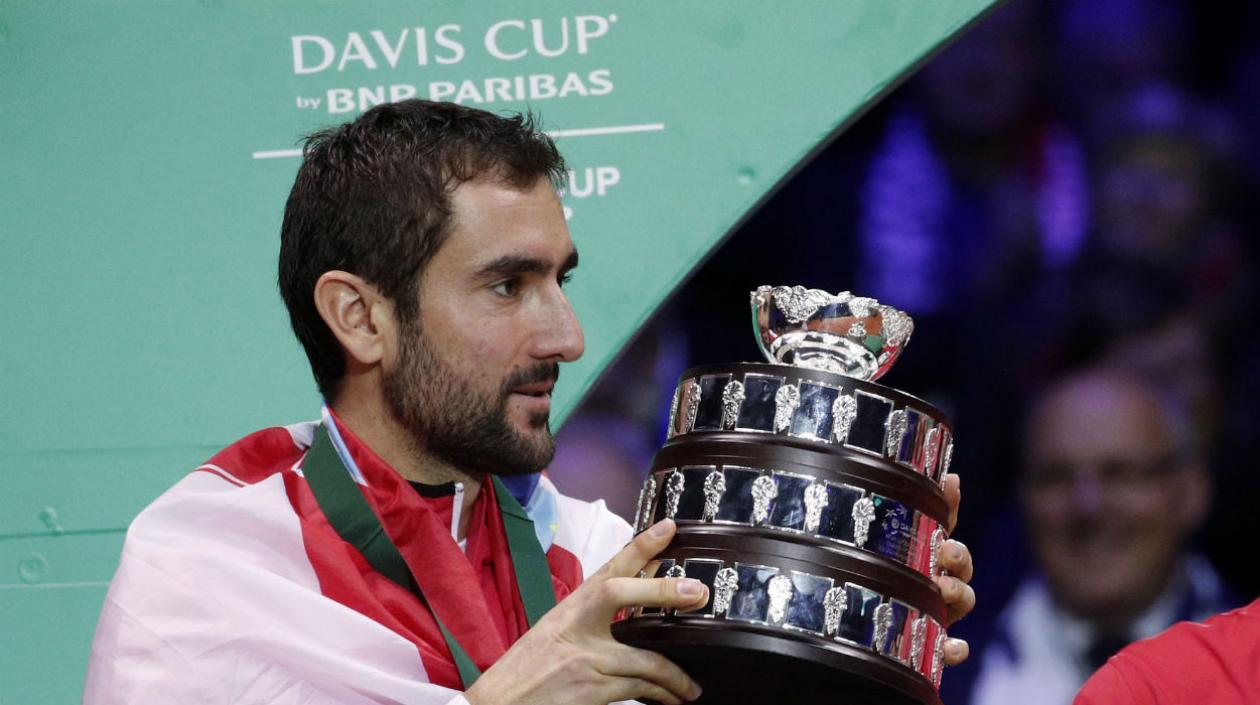 Marin Cilic, jugador de Croacia. 