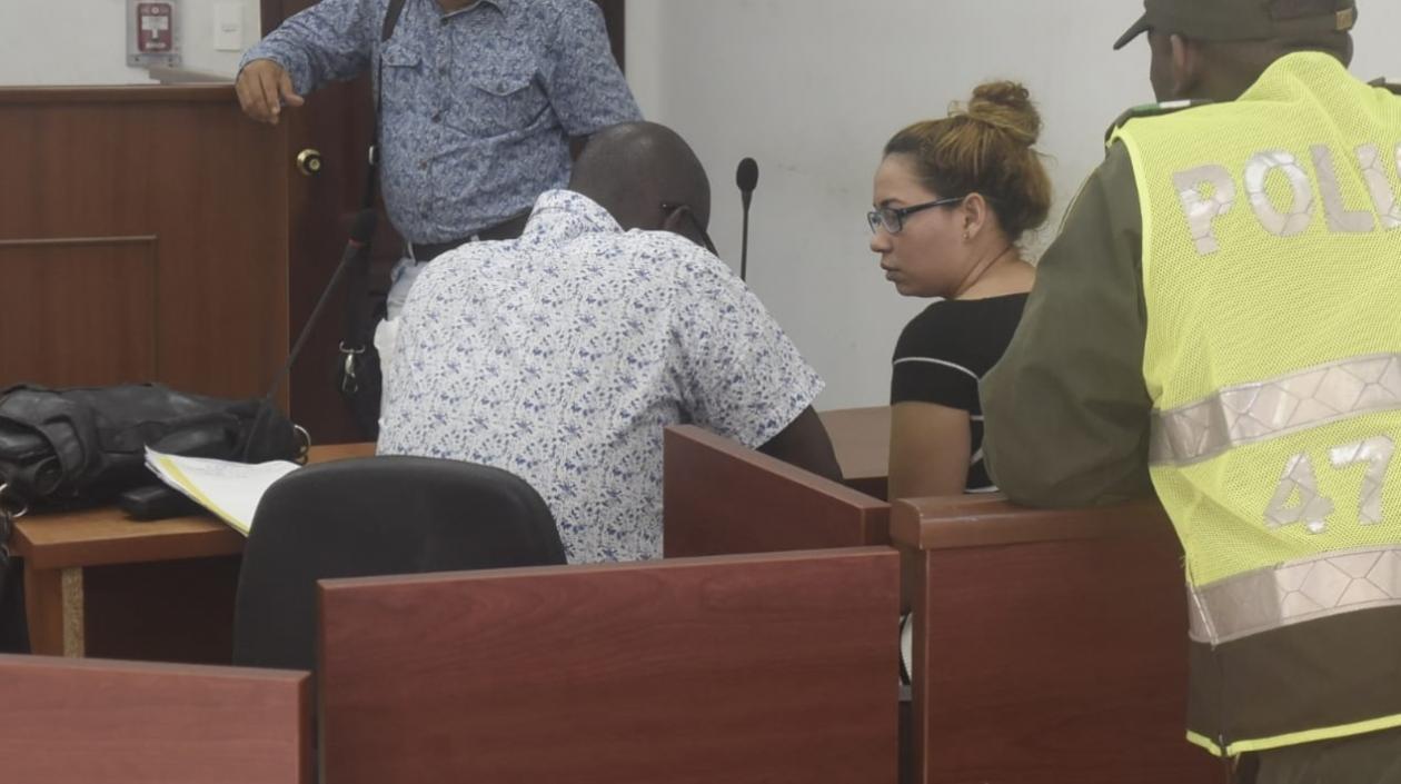 Tivisay Lobo en la sala 7 del Centro de Servicio Judicial.