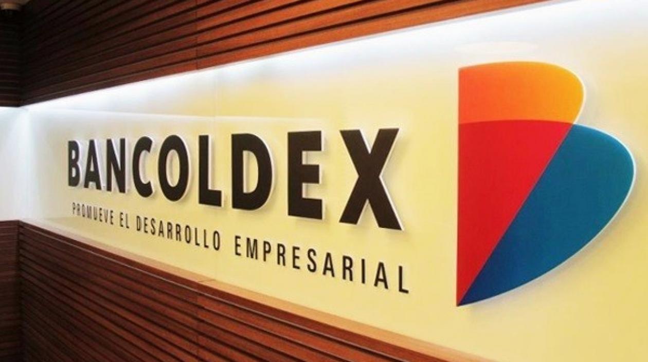 Logo del banco de desarrollo empresarial colombiano Bancóldex.