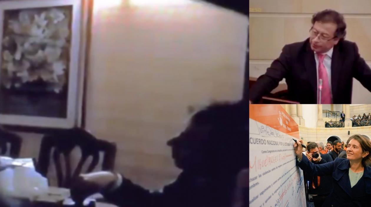 Paloma Valencia presentó un video en el que se observa a Gustavo Petro recibiendo dineros y pide su investigación.