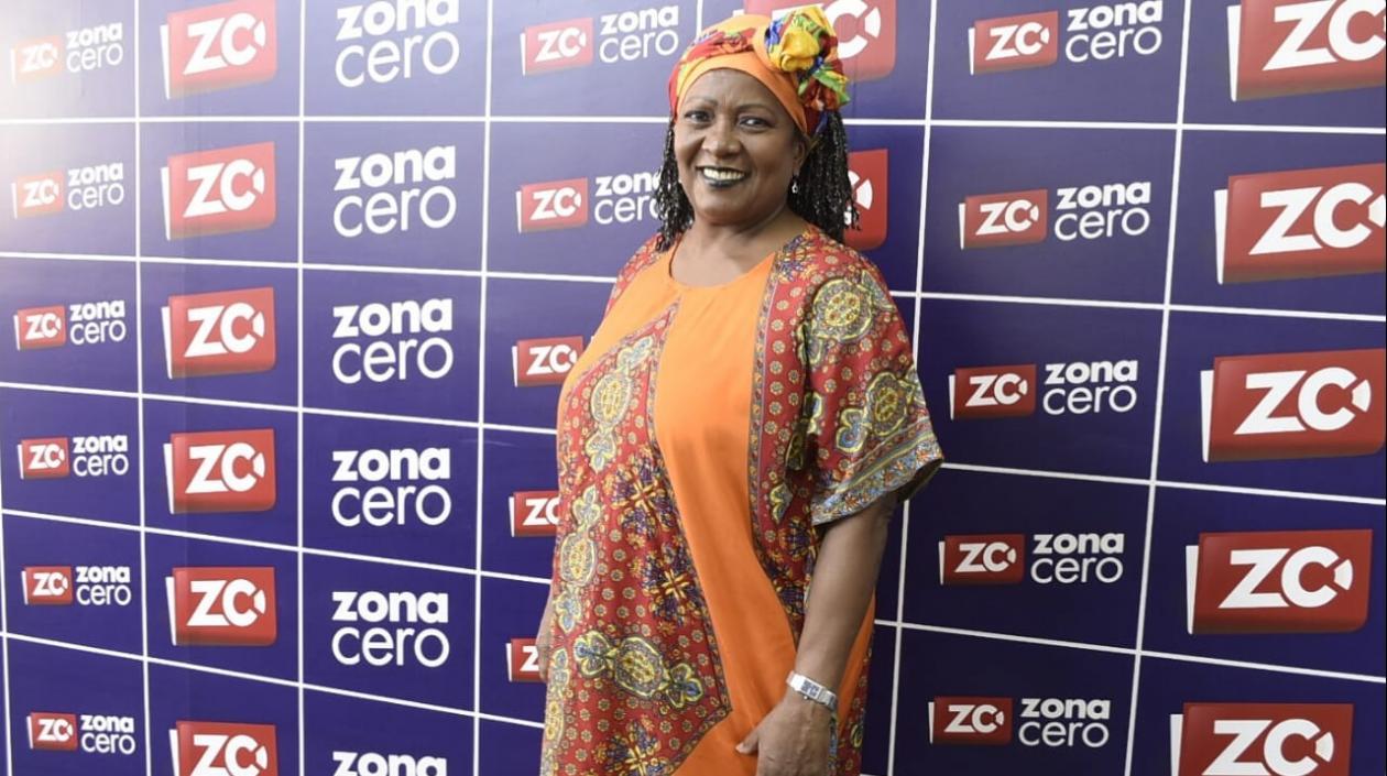 La cantadora Lourdes Acosta.