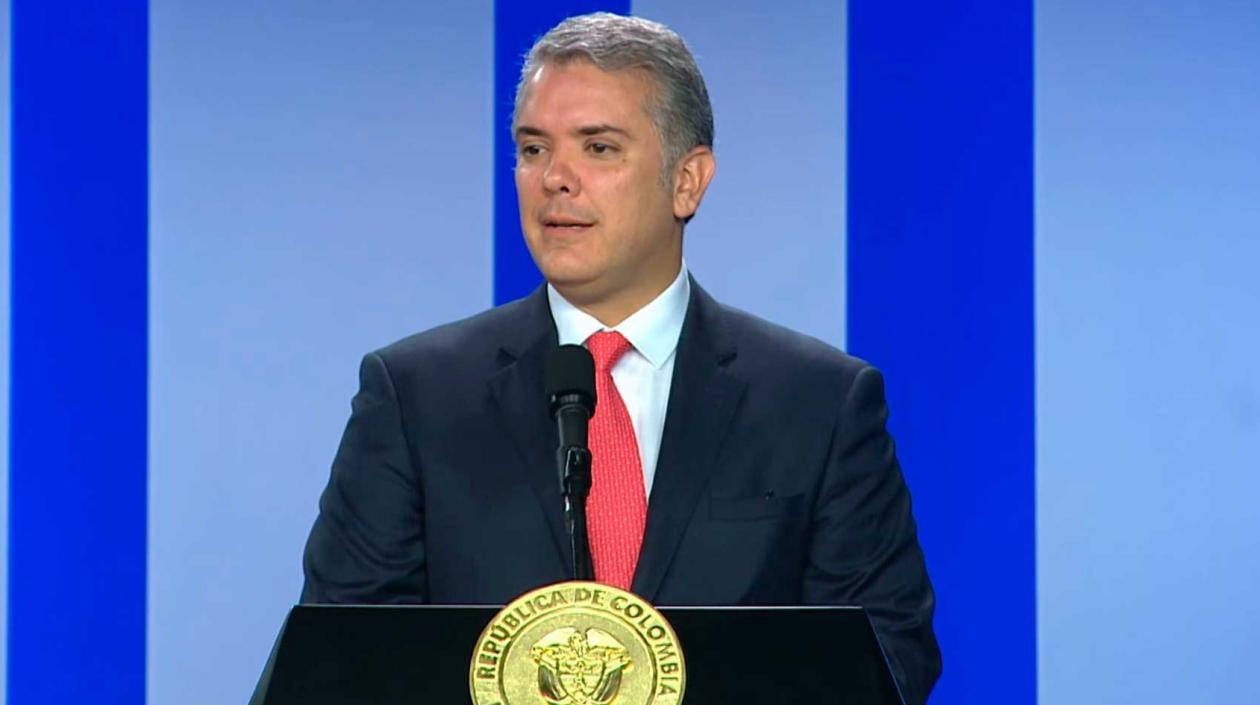 Iván Duque, presidente de Colombia.