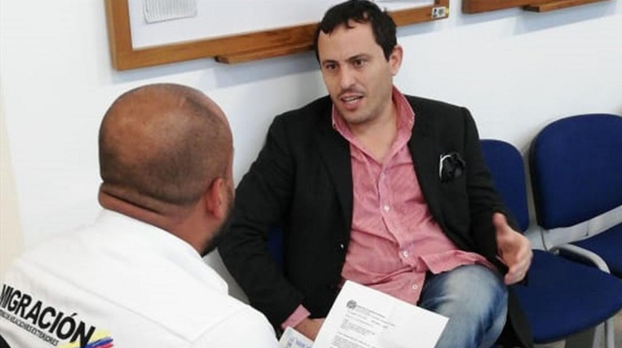 Samy Spath Storino, conocido como el 'Hombre de la tula'.