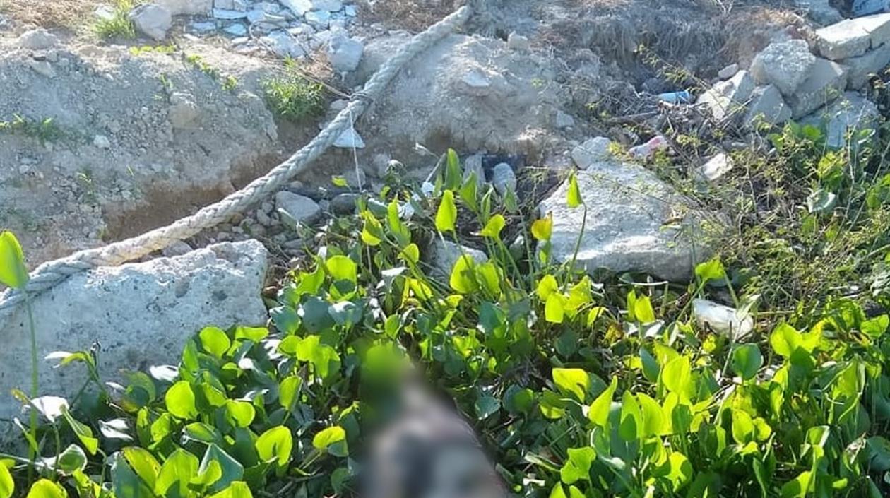 Cadáver hallado a orillas del río, en Las Flores.