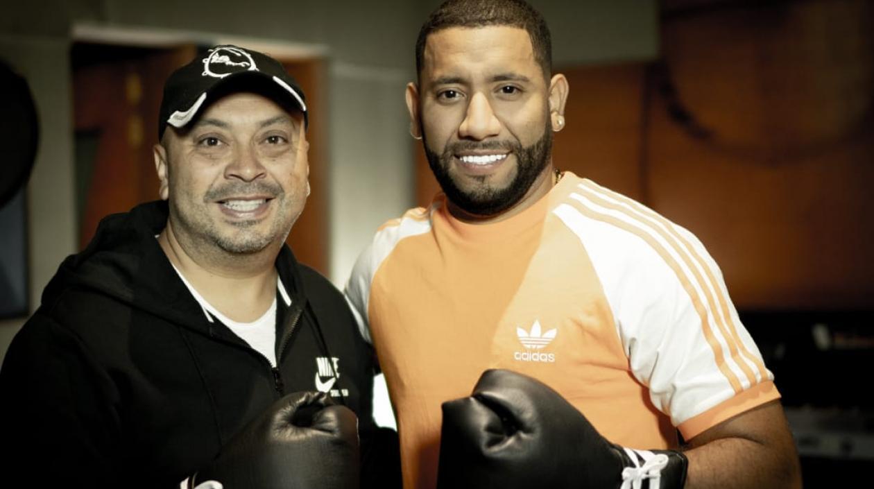 El productor Diego Galé y Yesión Cárdenas, El Cardenal de la Salsa.