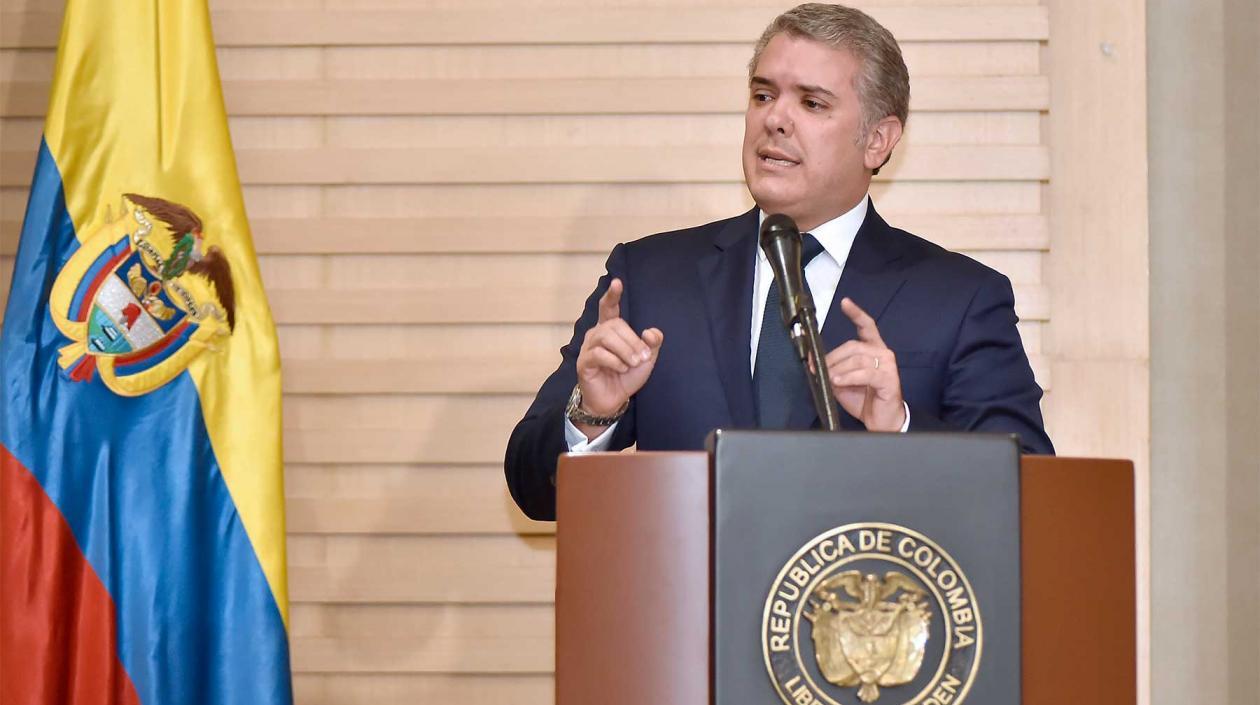 El Presidente de la República, Iván Duque.
