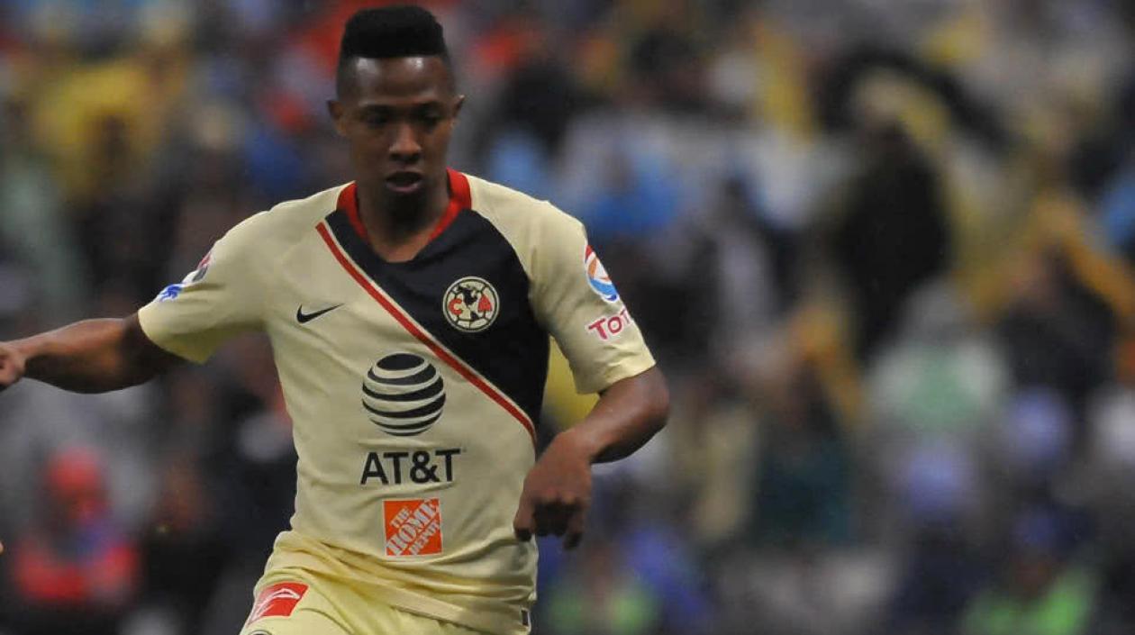 El colombiano Andrés Ibargüen, atacante del América del fútbol mexicano,