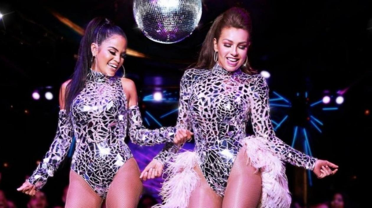 Las cantantes Natti Natasha y Thalía.