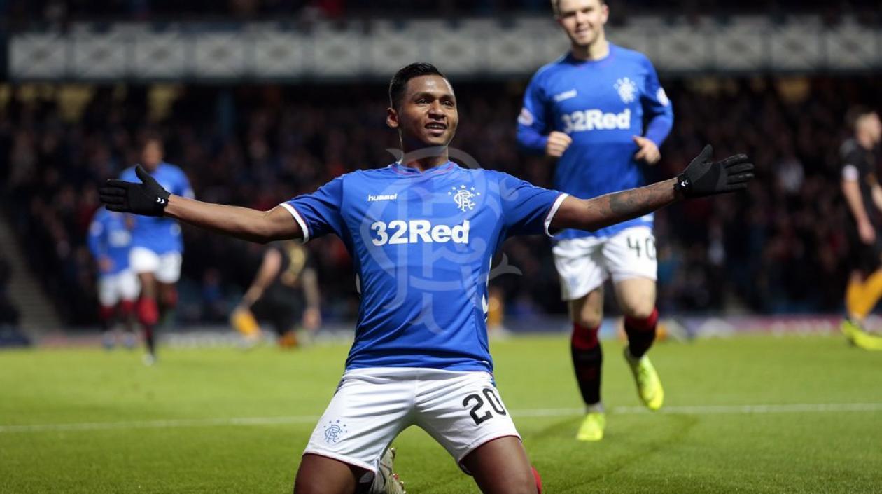 Alfredo Morelos, jugador colombiano en Rangers.