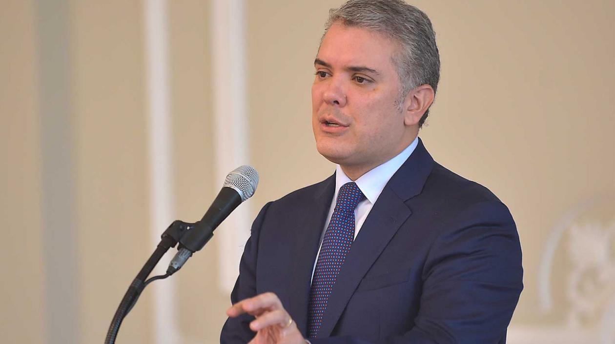Iván Duque, presidente de Colombia.