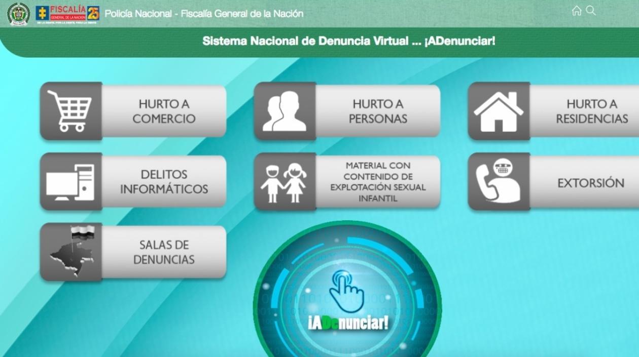 La herramienta virtual "ADenunciar".