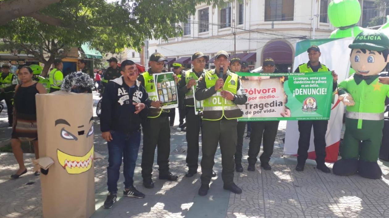 La campaña de prevención se realizó en el Paseo Bolívar.