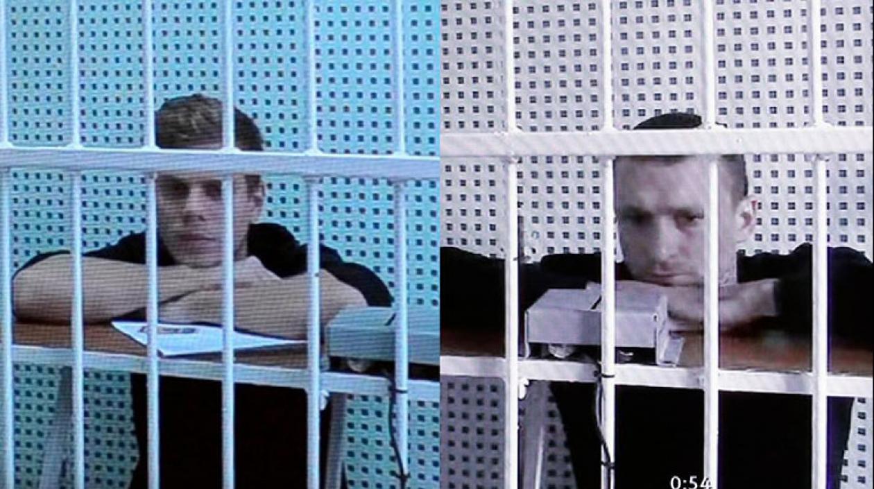 Alexandr Kokorin (Zenit) y Pável Mamáev (Krasnodar), tras las rejas. 