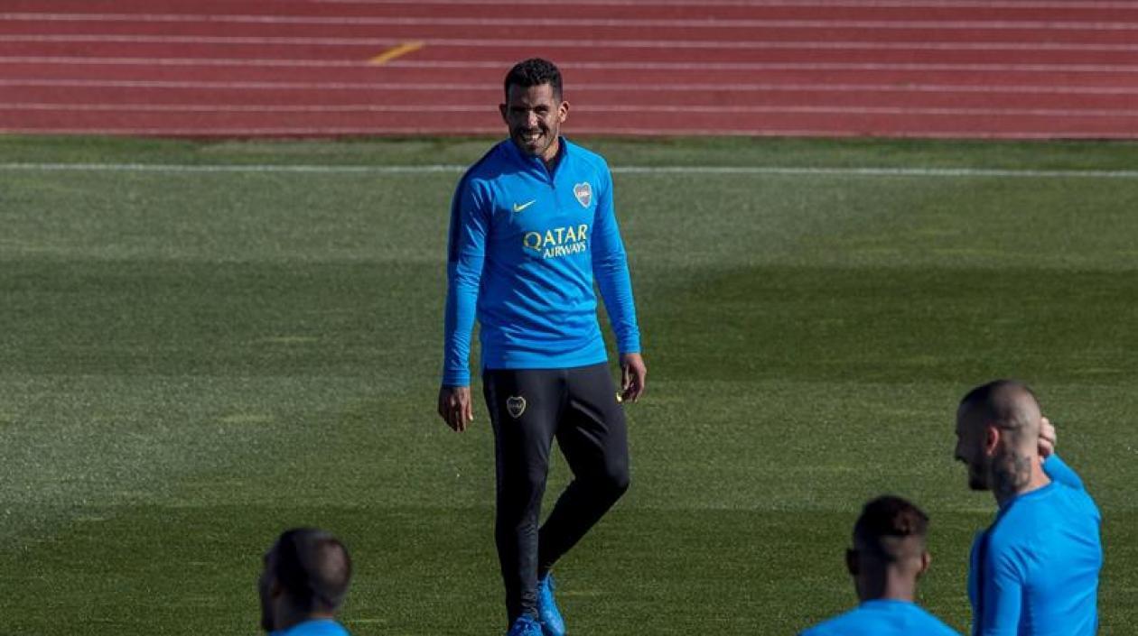 Carlos Tévez, delantero del Boca Juniors.