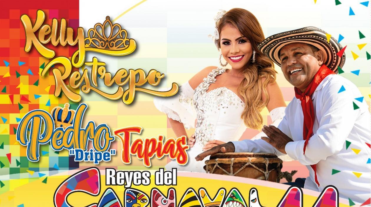 Kelly Restrepo y Pedro Tapias Reyes del Carnaval de la 44 2019.