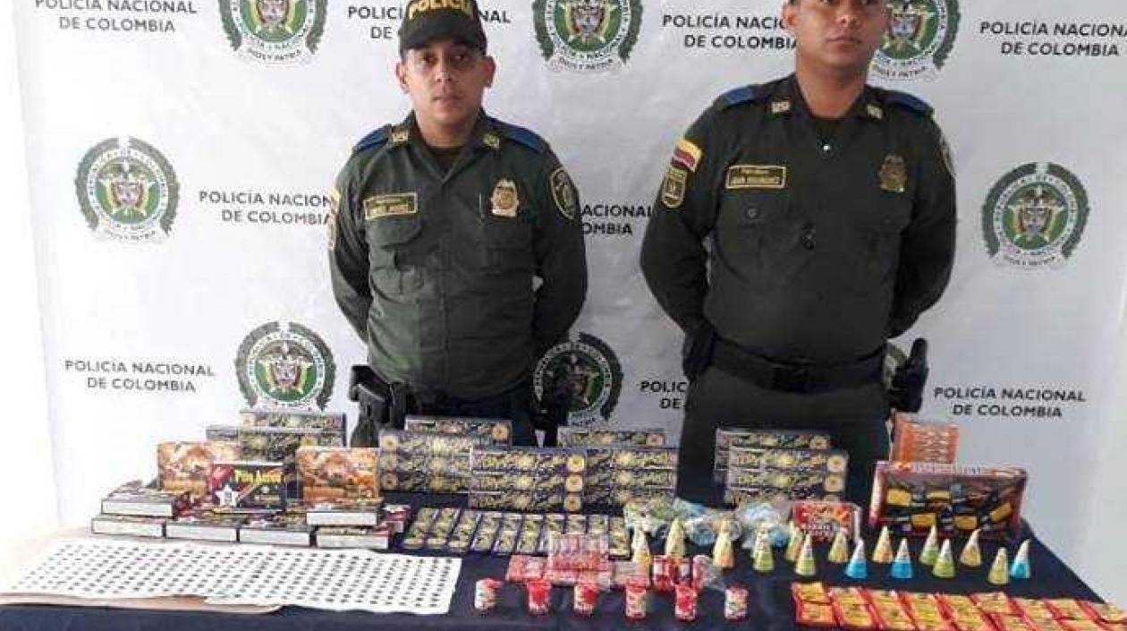 La pólvora decomisada asciende a los 2 millones de pesos.