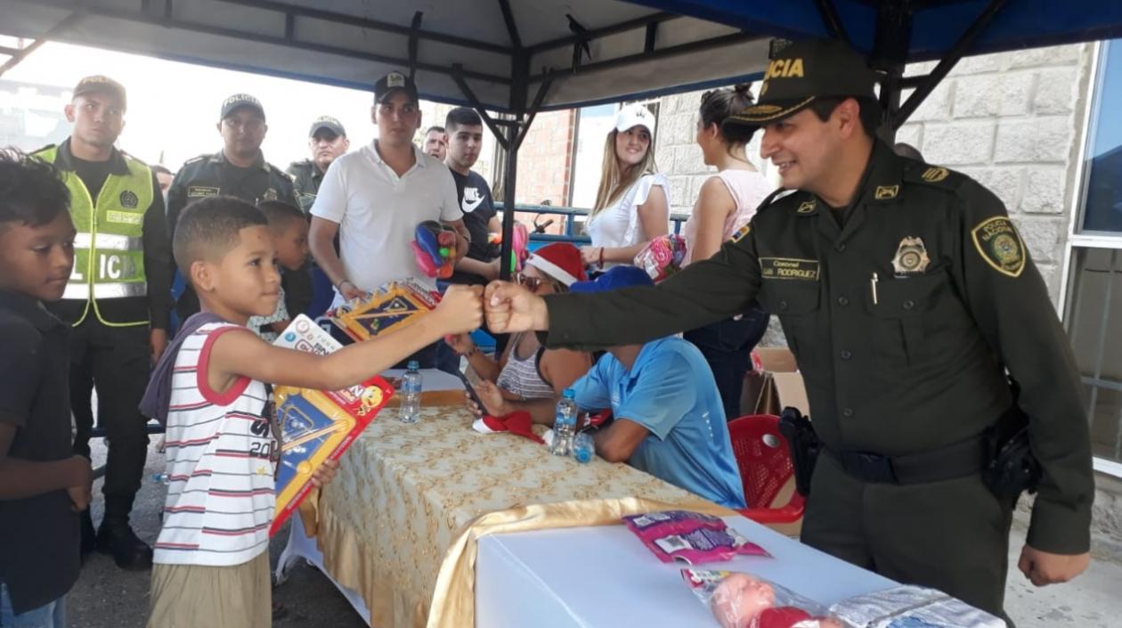 Actividad de la Policía realizada en Las Gardenias.