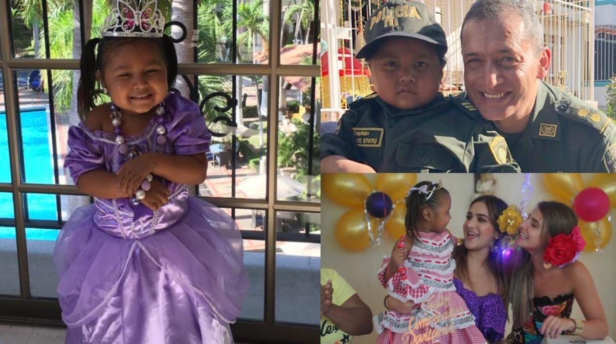 Darianis Epieyú, la niña de 3 años a quien le cumplieron su sueño de ser Reina de Carnaval y Policía.