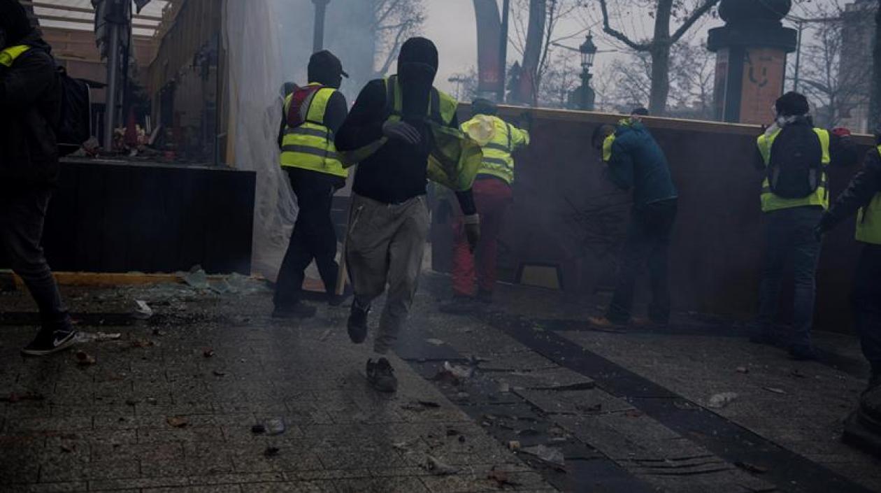 Imagen de la protesta. 