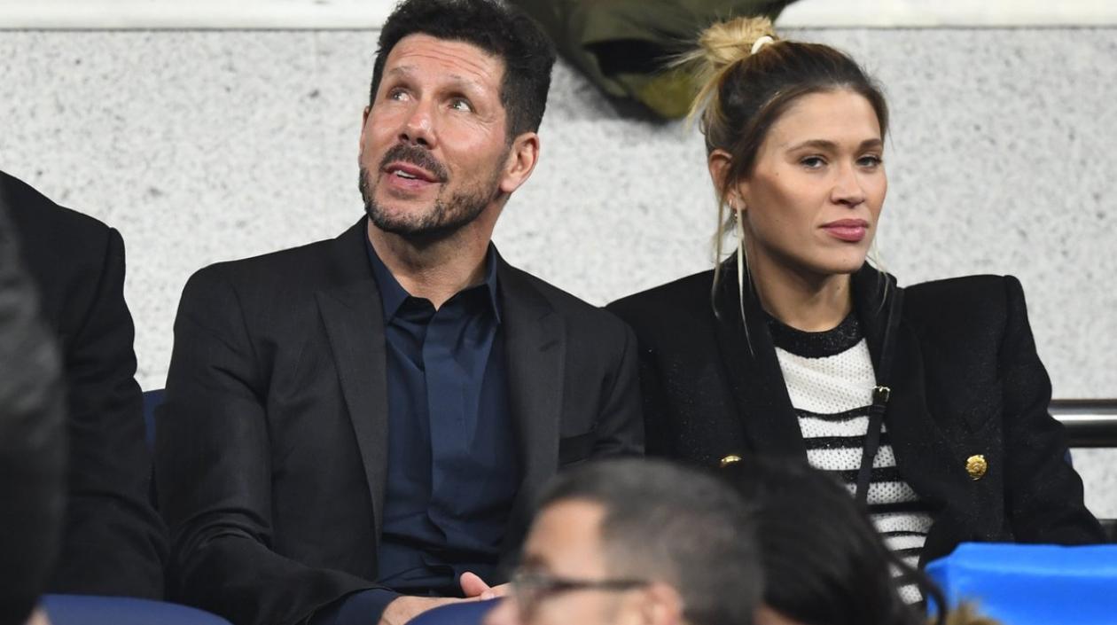 Diego Simeone en el estadio Santiago Bernabéu.