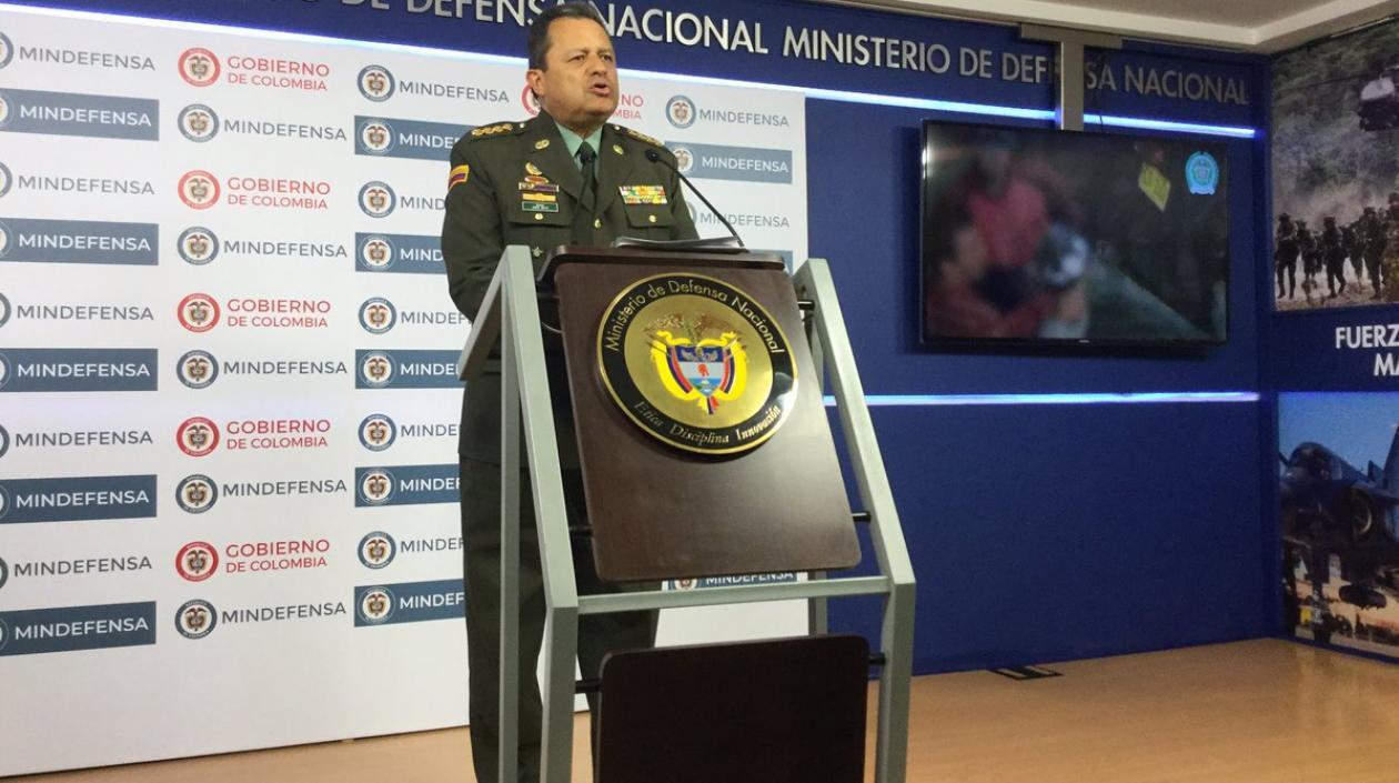 General Jorge Hernán Nieto, director saliente de la Policía Nacional.