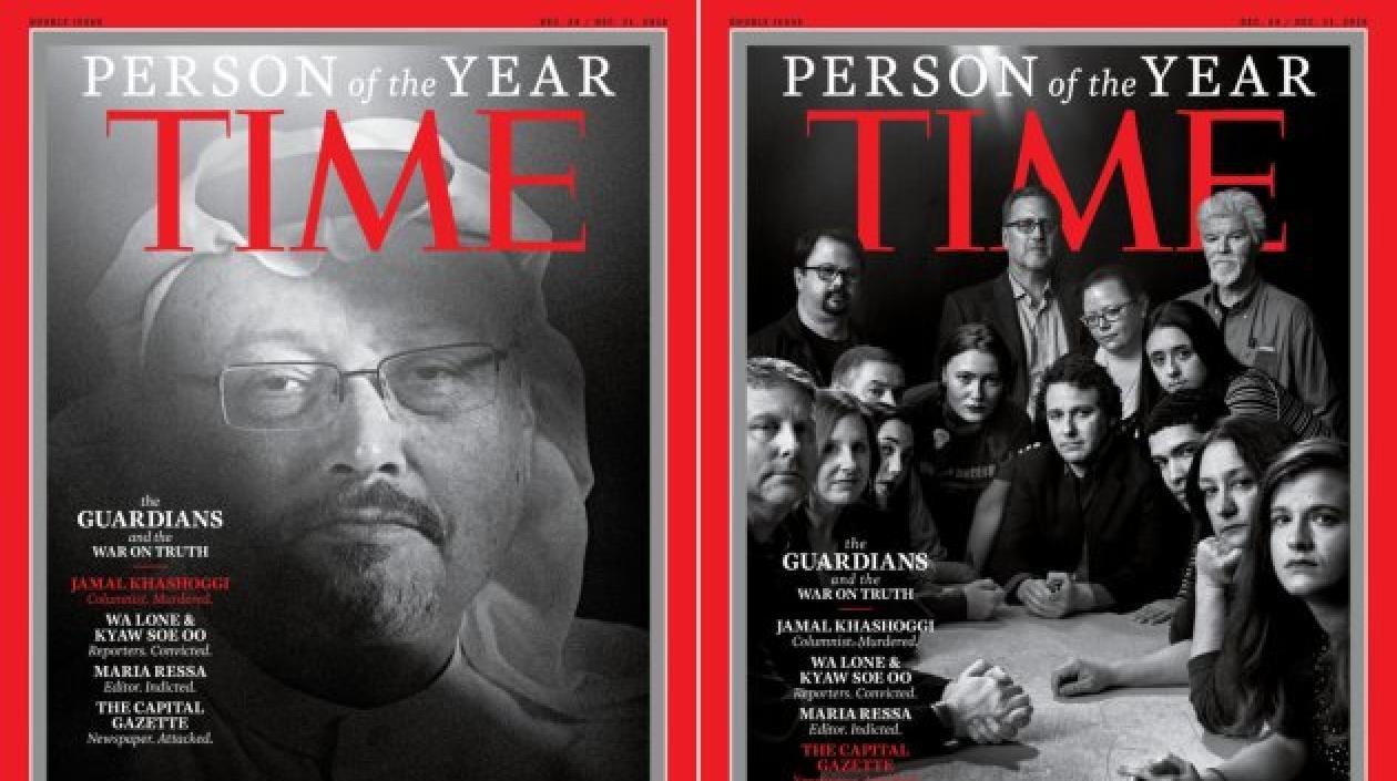 El periodista saudí asesinado Jamal Khashoggi fue elegido personaje del año 2018.